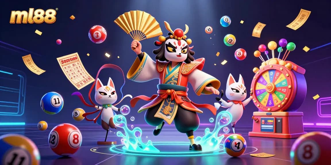 Engage with ml88, capturing thrilling lottery excitement with colorful games and vibrant elements.
