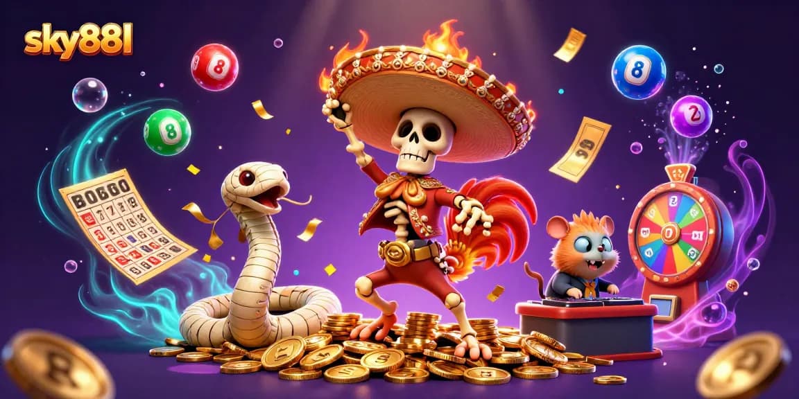 Experience the thrill of winning at sky88l with roaring jackpots and vibrant casino elements!