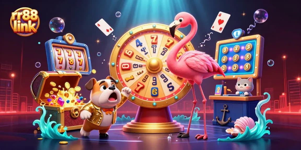 Engage with thrilling gameplay at rr88 link, featuring vibrant 3D characters and exciting casino elements.