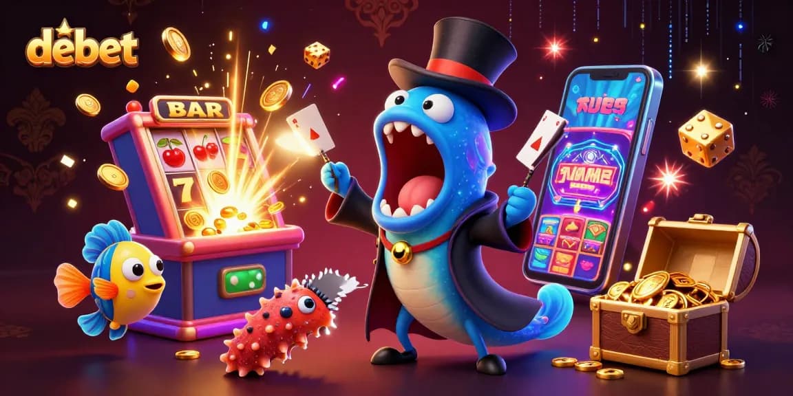 Engage with debet gaming through vibrant 3D casino action featuring lively characters and thrilling elements.