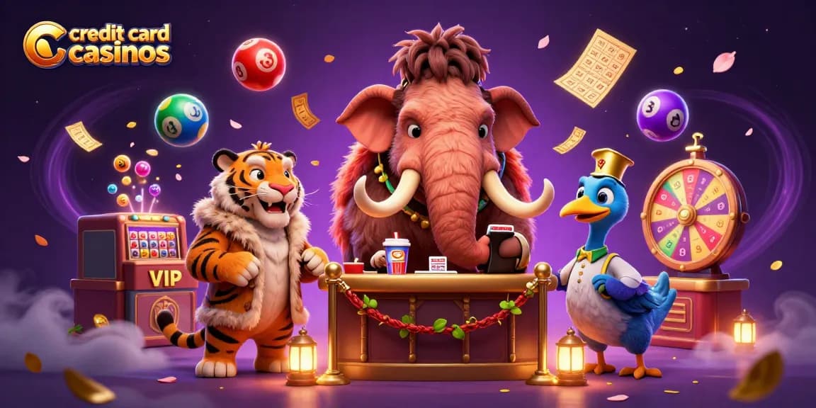 Engage with vibrant credit card casinos featuring a woolly mammoth bouncer, VIP saber-tooth tiger, and dodo doorman.