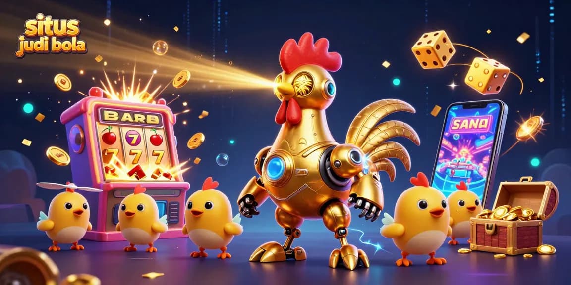 Situs judi bola transforms gameplay with vibrant golden rooster and thrilling jackpot action.