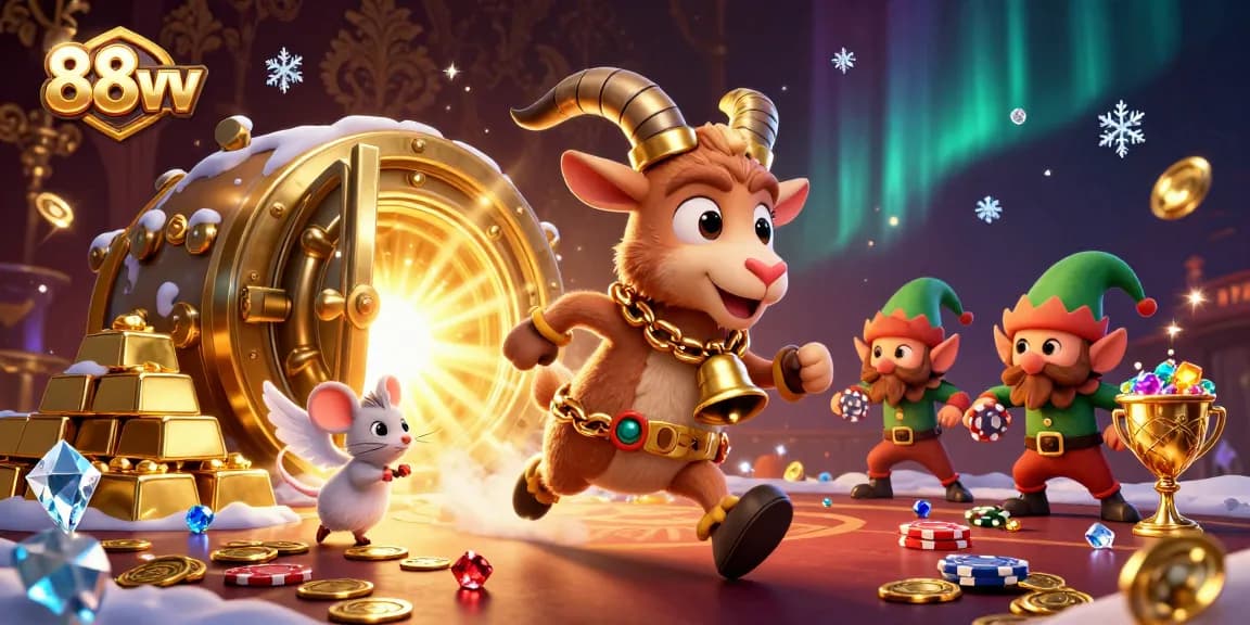Engage with the festive 88vv casino world where Krampus and friends offer thrilling poker adventures.