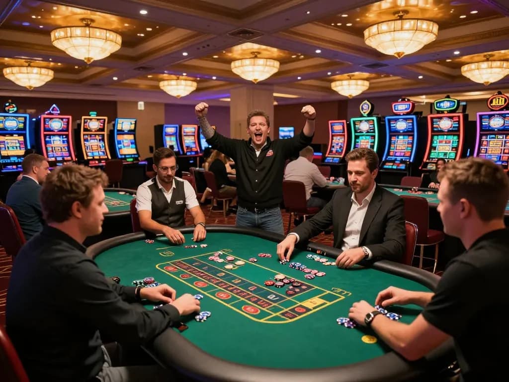 Experience engaging gameplay at F168 com with multiple roulette tables and vibrant casino atmosphere
