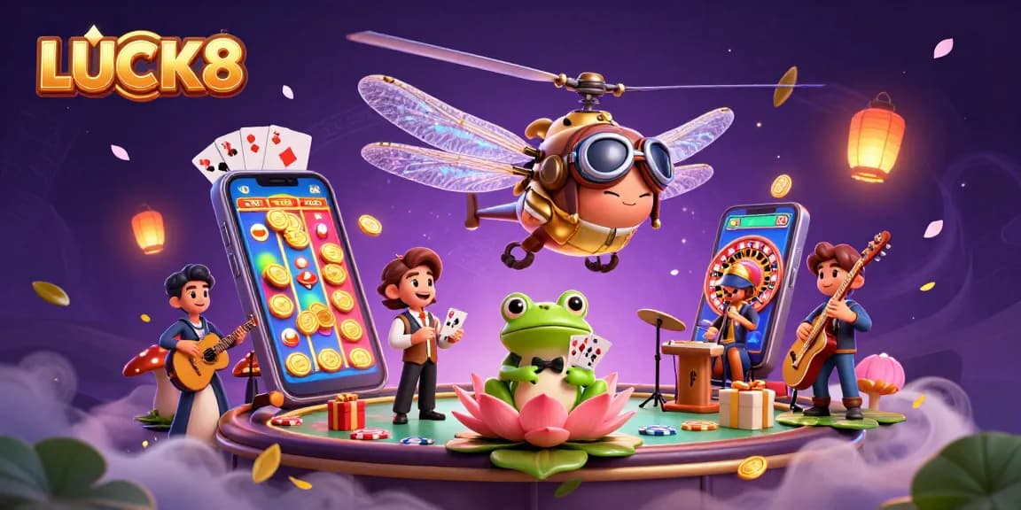 Experience excitement at LUCK8 with immersive gambling and vibrant casino visuals.