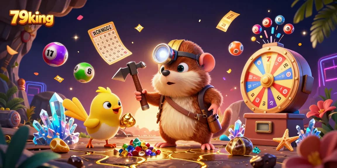 79king invites players to enjoy vibrant lottery scenes filled with golden elements and dynamic prizes.