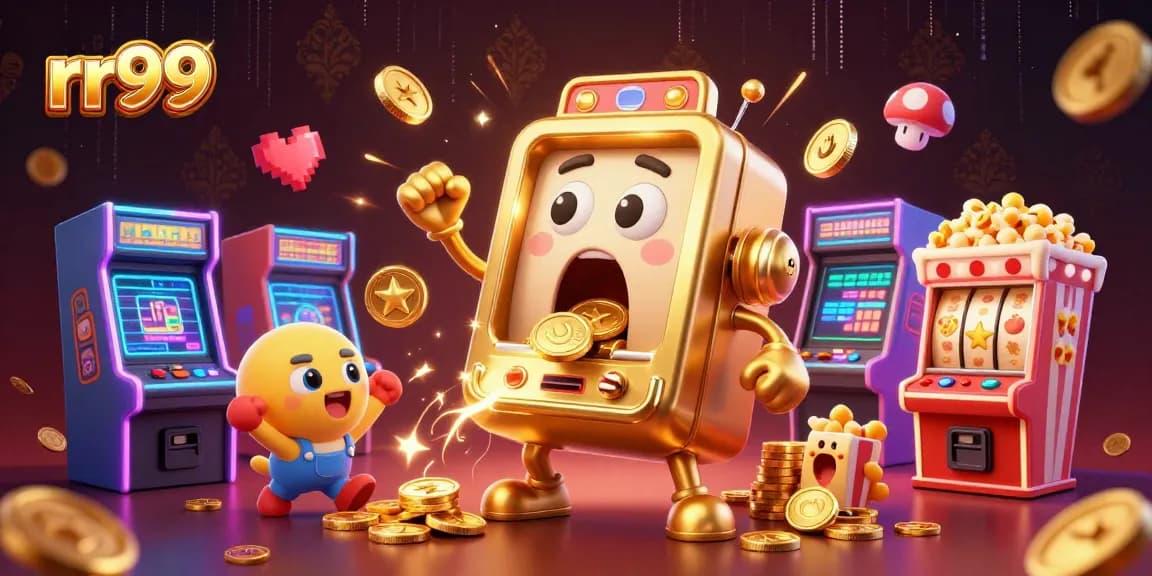 Celebrate rr99 wins with a vibrant and dynamic slot machine illustration full of excitement and energy.