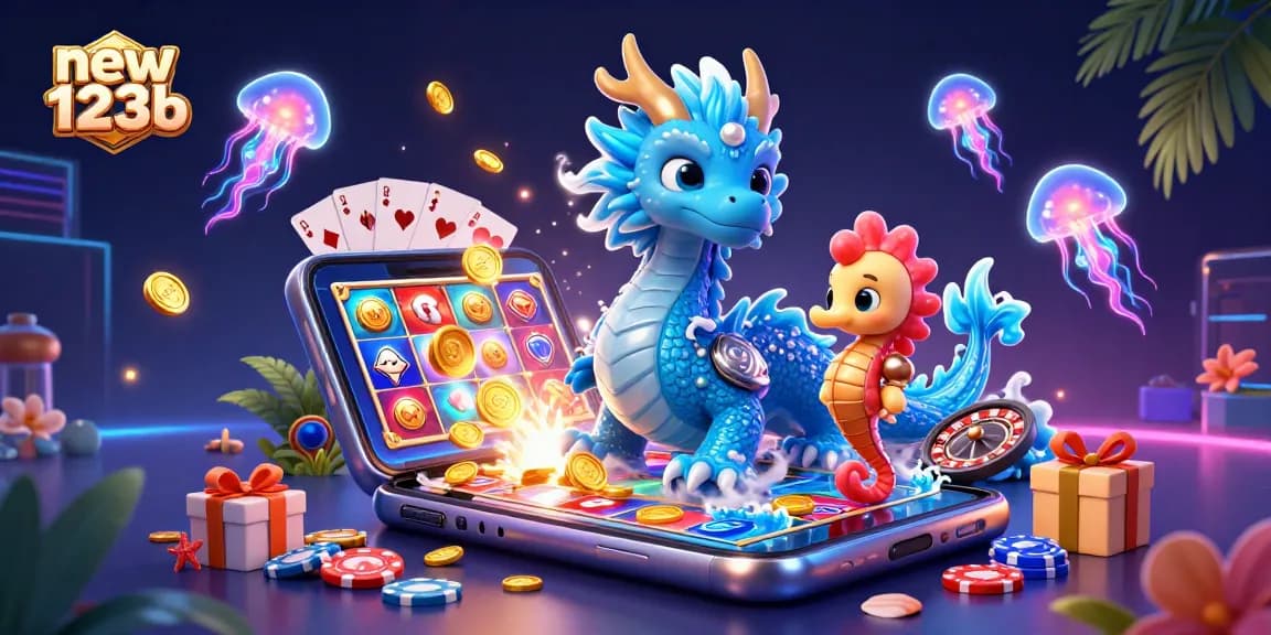 Experience bets at new123b with vibrant slot games and a mystical underwater adventure.