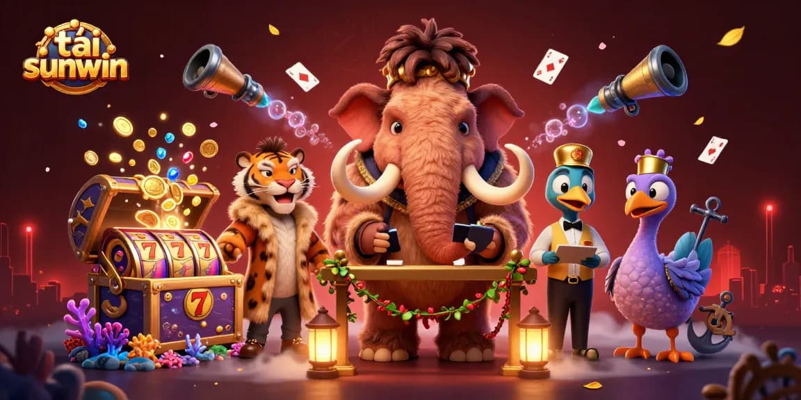 Join the excitement with tải sunwin as the woolly mammoth bouncer checks IDs in a vibrant casino