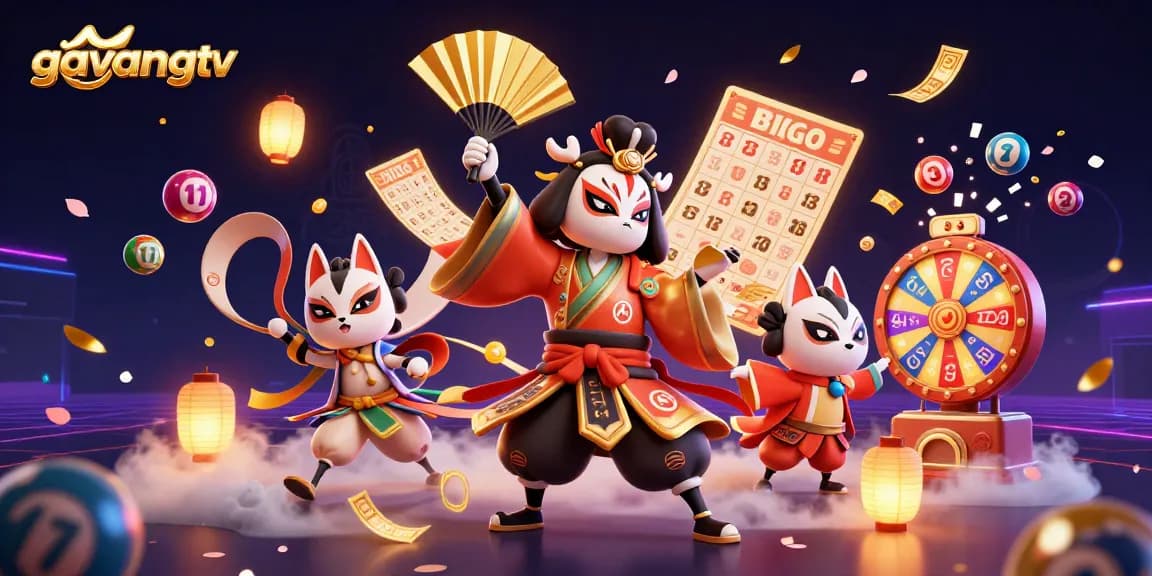Experience thrilling gambling action on gavangtv with lively lottery games featuring vibrant characters.