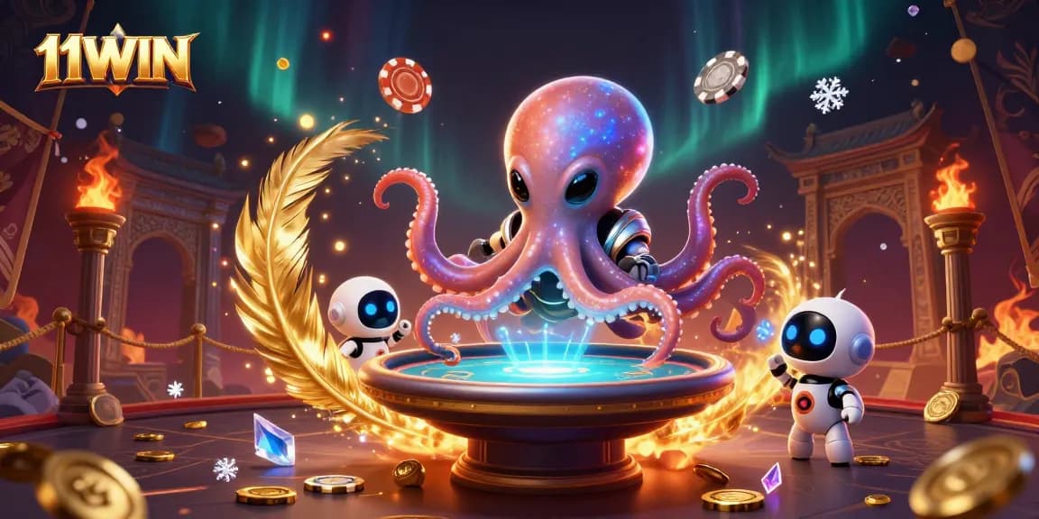 Experience thrilling gameplay with 11WIN: a captivating alien poker scene filled with excitement and rich details.