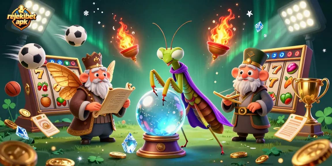 Engage with rejekibet apk in a vibrant 3D casino-themed illustration showcasing dynamic game elements.