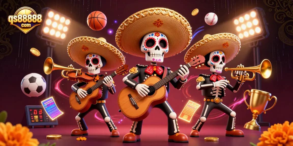 Experience thrilling gameplay at qs888888 com with vibrant mariachi characters and dynamic elements.