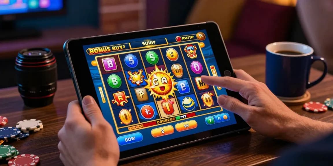 Engaging scene of a player interacting with Bonus Buy Slots at https://oxfordbedbreakfast.co.uk/, showcasing vibrant game interface and cozy atmosphere.