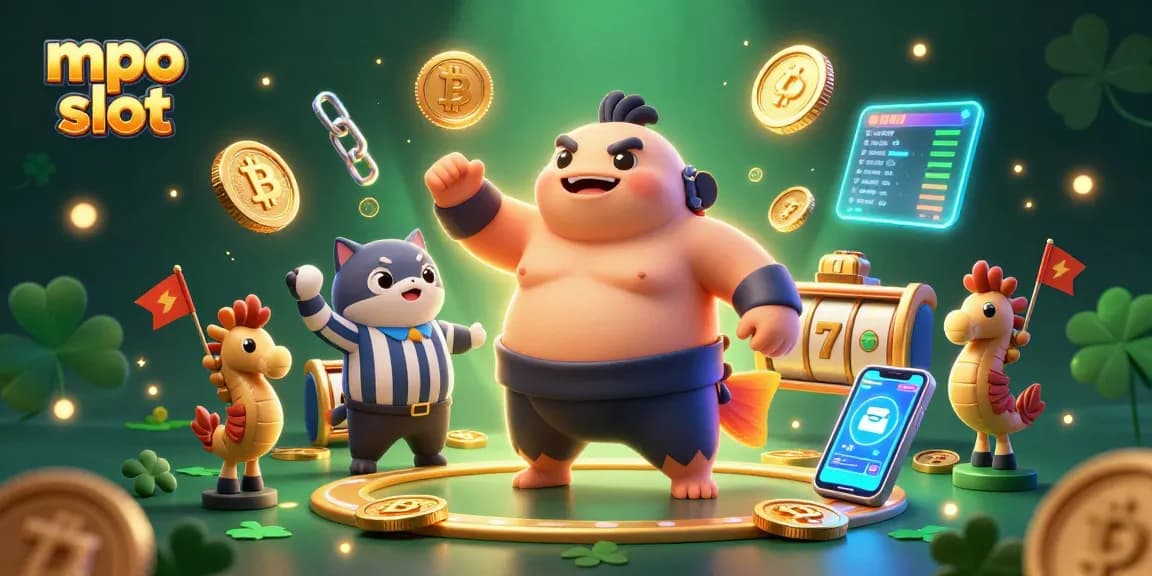 Engage with mpo slot in a vibrant 3D underwater casino scene full of sparkling game elements.