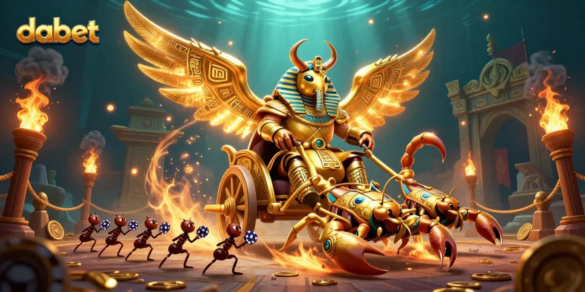 Join the thrilling dabet casino experience with a lively scene of unique characters and rich elements.