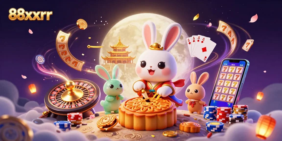 Play exciting casino games with 88xxrr, featuring 3D cartoon characters and vibrant casino elements.