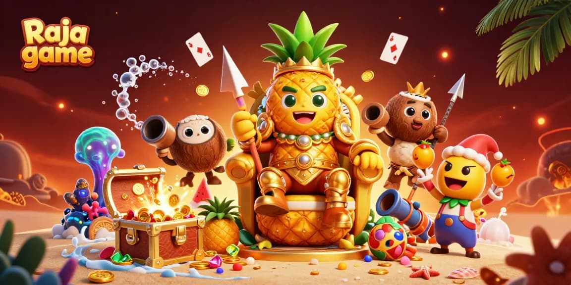 Experience the thrill of Raja game with vibrant characters and exciting gaming elements.