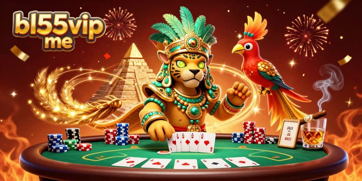 Experience high stakes gaming at bl555vip me with a dynamic poker scene featuring vibrant characters and rich details.