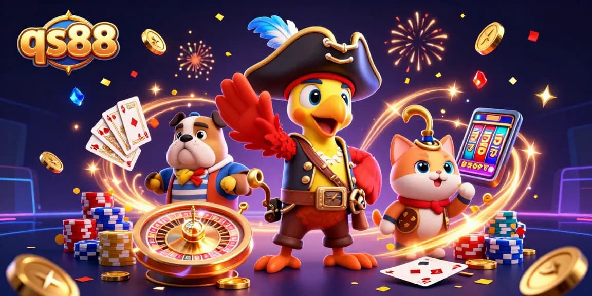 Engage in exciting gameplay at qs88 with dynamic characters and vibrant casino elements.