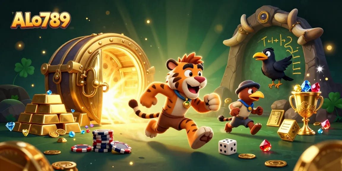 Join the action at ALo789's vibrant prehistoric casino packed with treasures and excitement.