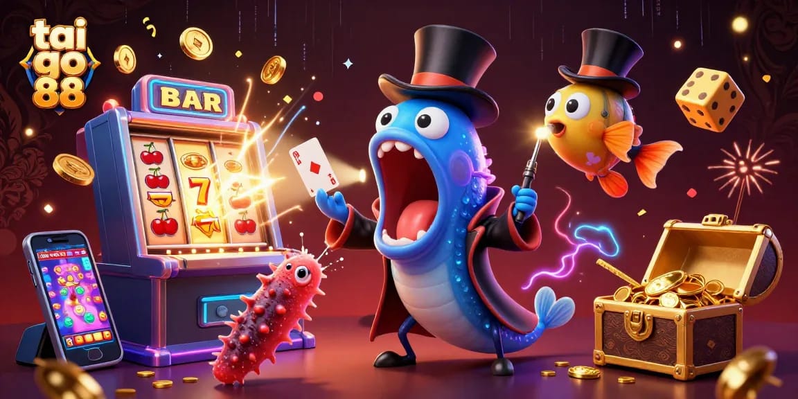 Win big with tai go 88, featuring an enchanting underwater casino scene poised for exciting action.