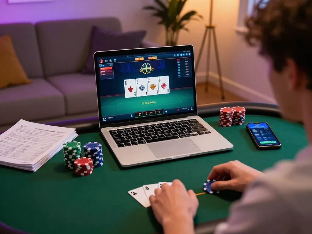 Enjoying a poker session with new pk luck on an online gaming platform
