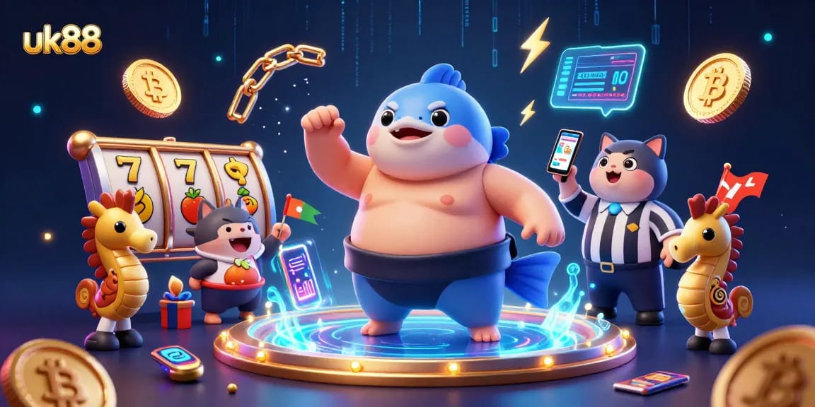 Engage with thrilling slot jackpots at uk88's dynamic underwater casino adventure.