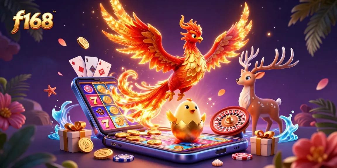 Win exciting jackpots with f168's vibrant 3D casino experience featuring dynamic slot games.