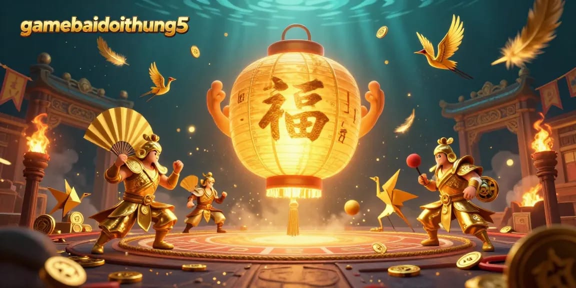 Engage with gamebaidoithuong5 for thrilling night market casino illustrations featuring vibrant golden symbols.