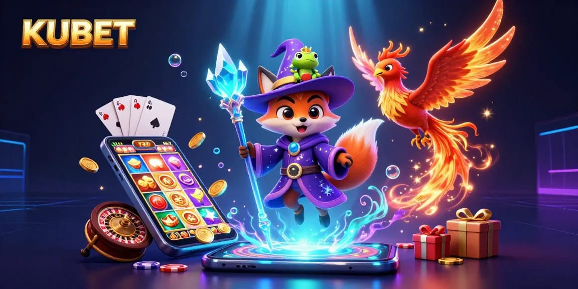 KUBET engages players with thrilling casino experiences, featuring magical characters and dynamic gaming elements.