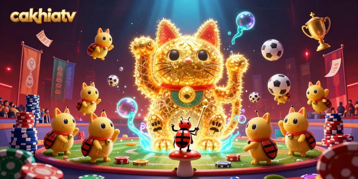 Engage with cakhiatv's thrilling soccer experience through vibrant visuals and dynamic elements