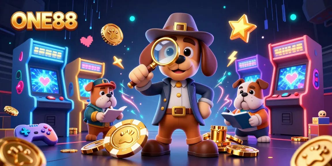 Experience the engaging world of ONE88 with a detective bloodhound and gaming adventure