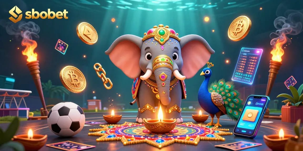 Maximize your sbobet gaming experience with a dynamic 3D scene of betting excitement.