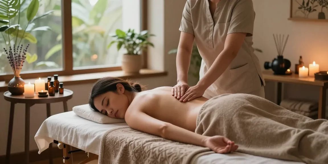 High-quality 고양출장마사지 therapy scene showcasing a serene spa environment.