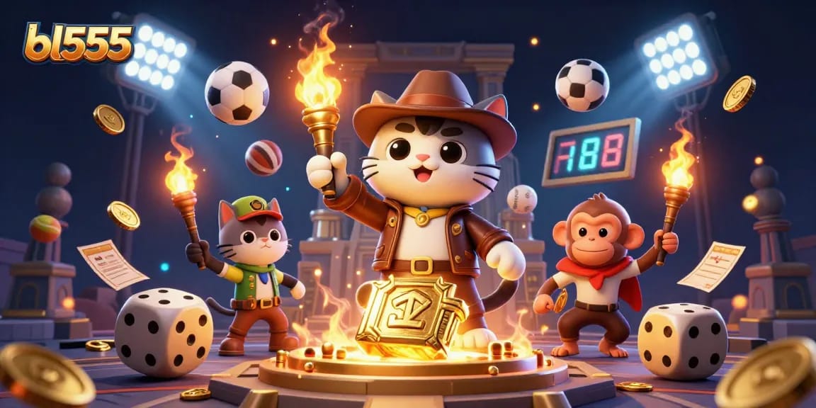 Win big with exciting features at bl555 in this dynamic 3D casino adventure scene.