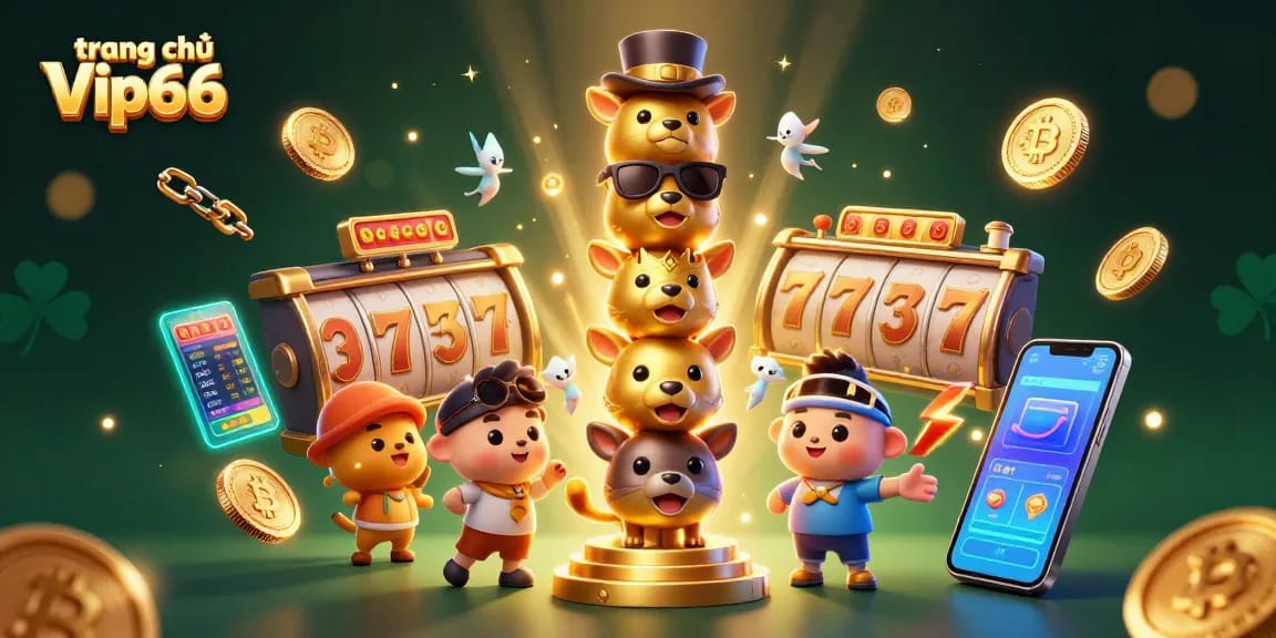 Experience thrilling slots at trang chủ Vip66 with jackpot counters and vibrant gaming elements
