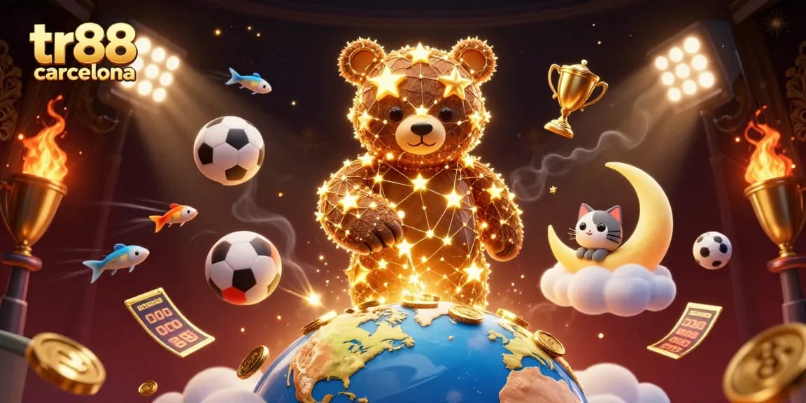 Engage with tr88 barcelona's immersive gaming experience, featuring dynamic characters and sports elements.