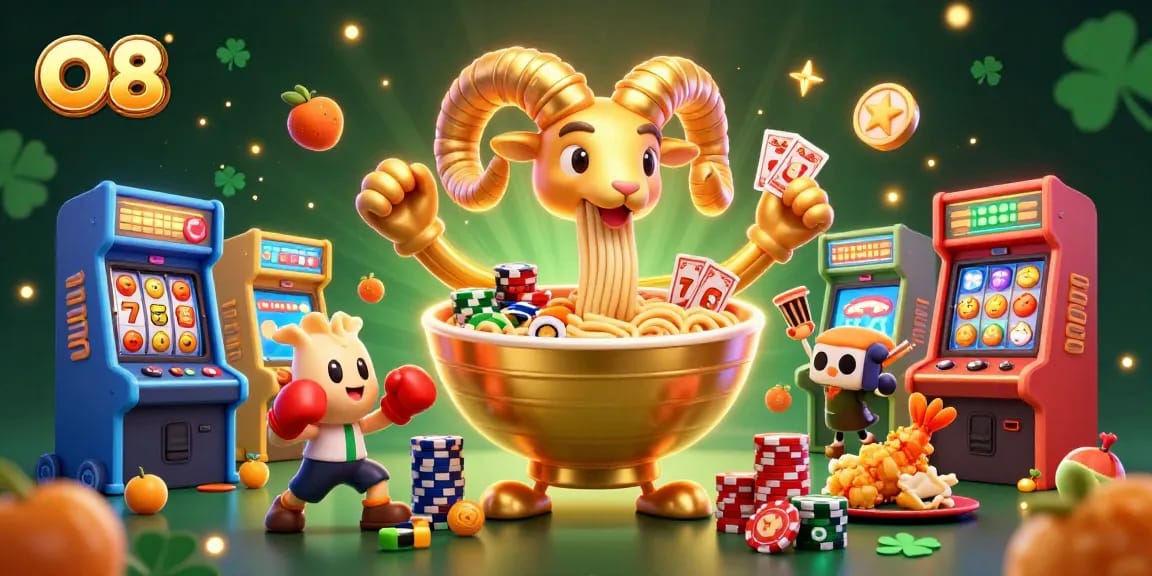 Experience thrilling action at O8 casino with dynamic cartoon characters battling for jackpot wins!