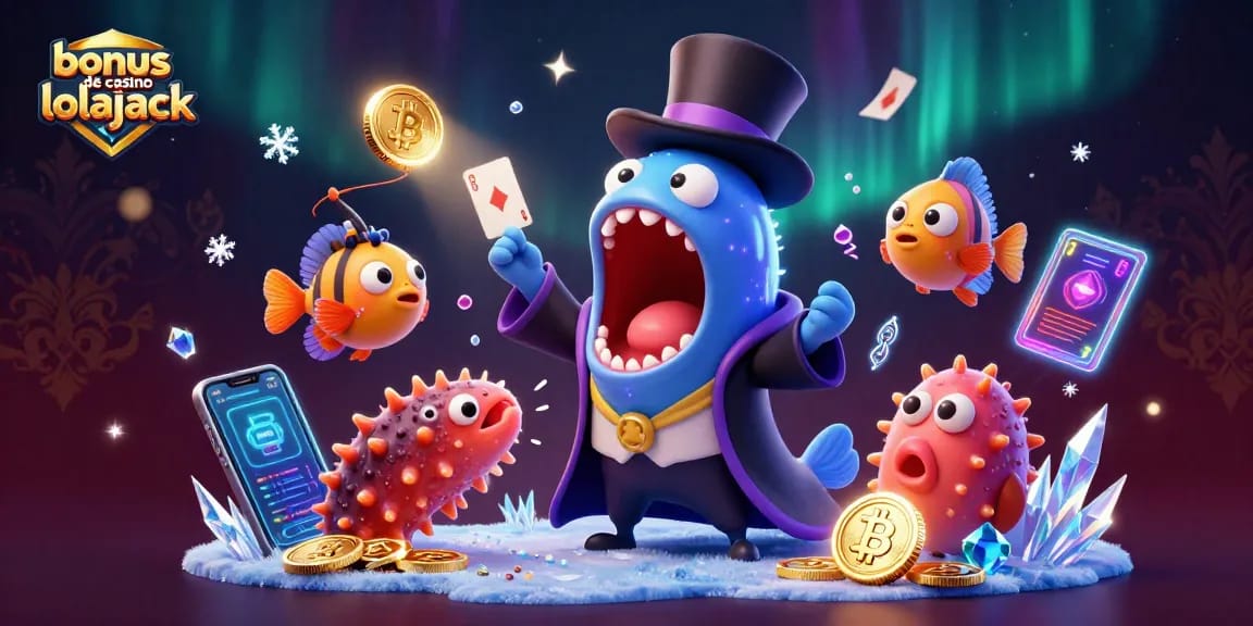 Jouez au bonus de casino lolajack avec une ambiance magique illustrée par des créatures marines.