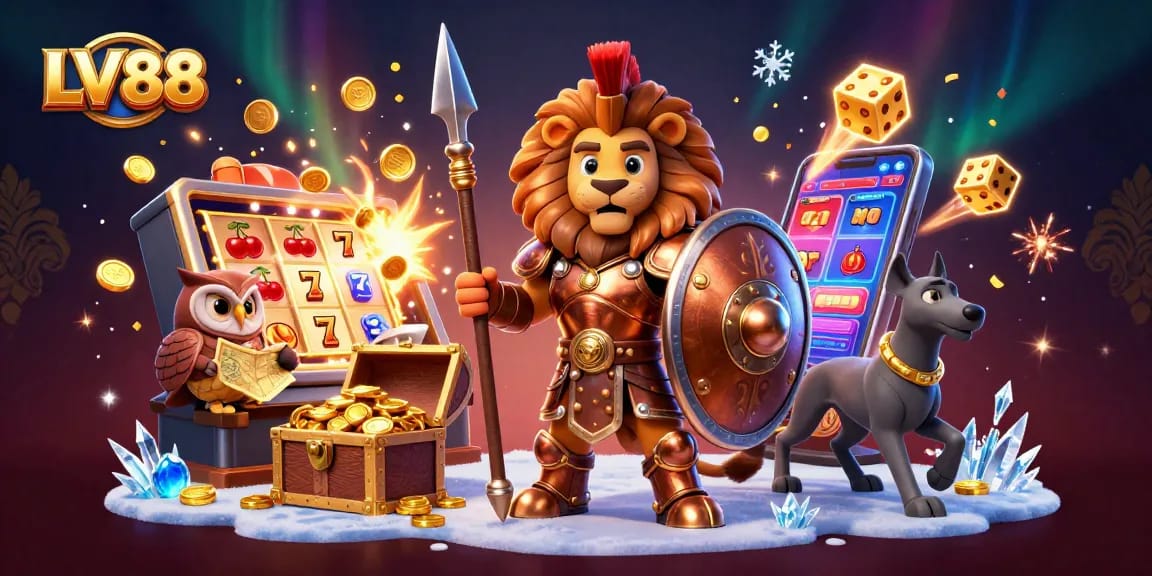 Experience thrilling gameplay with LV88 at stunning slot machines and playful characters.