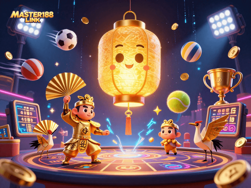 Experience thrilling gameplay strategies with MASTER188 LINK, featuring a vibrant casino scene filled with winning elements.