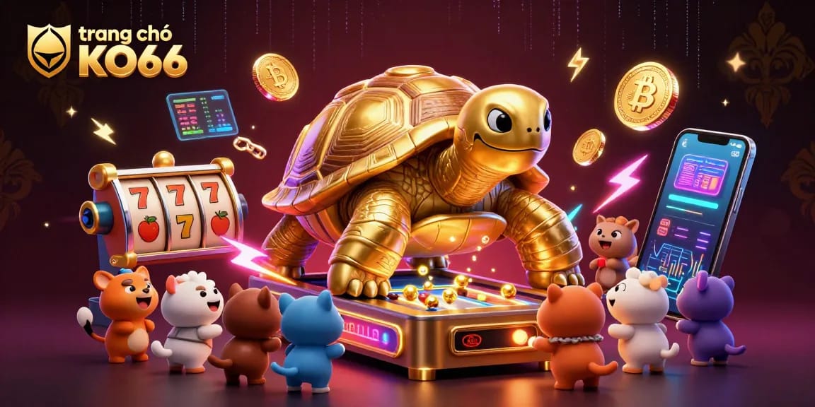 Experience the thrilling world of trang chủ KO66 with engaging slot reels and vibrant animation.