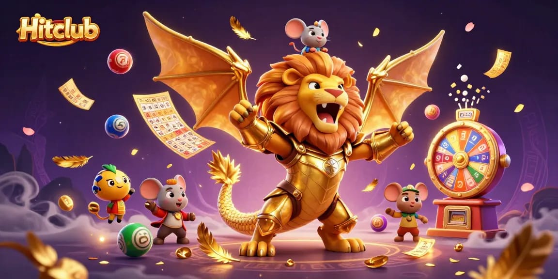 Experience winning strategies with Hitclub's thrilling 3D casino adventure featuring vibrant game elements.