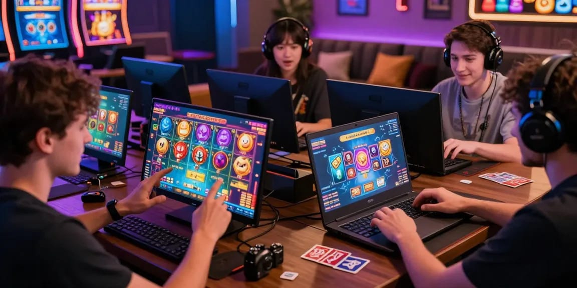 Exciting online gaming scene at https://gemwin.pics/ with players engaged across devices showcasing diverse games.