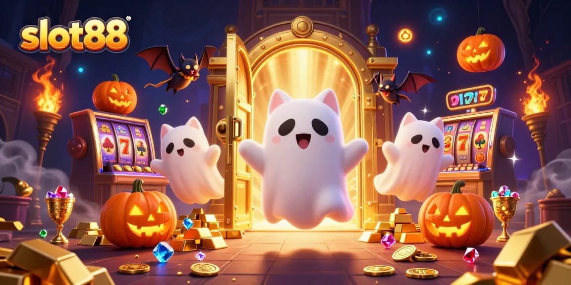 Memenangkan jackpot slot88 dengan karakter lucu di kasino berhantu yang memikat.