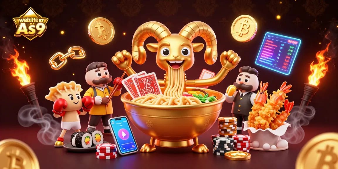 Engage with the vibrant casino action of website As9, showcasing a unique 3D illustration with crypto elements.