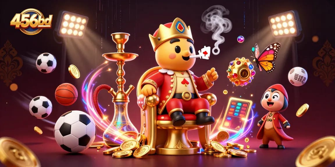 Engage with 456bd's vibrant casino scene featuring an extravagant caterpillar in a Turkish outfit.