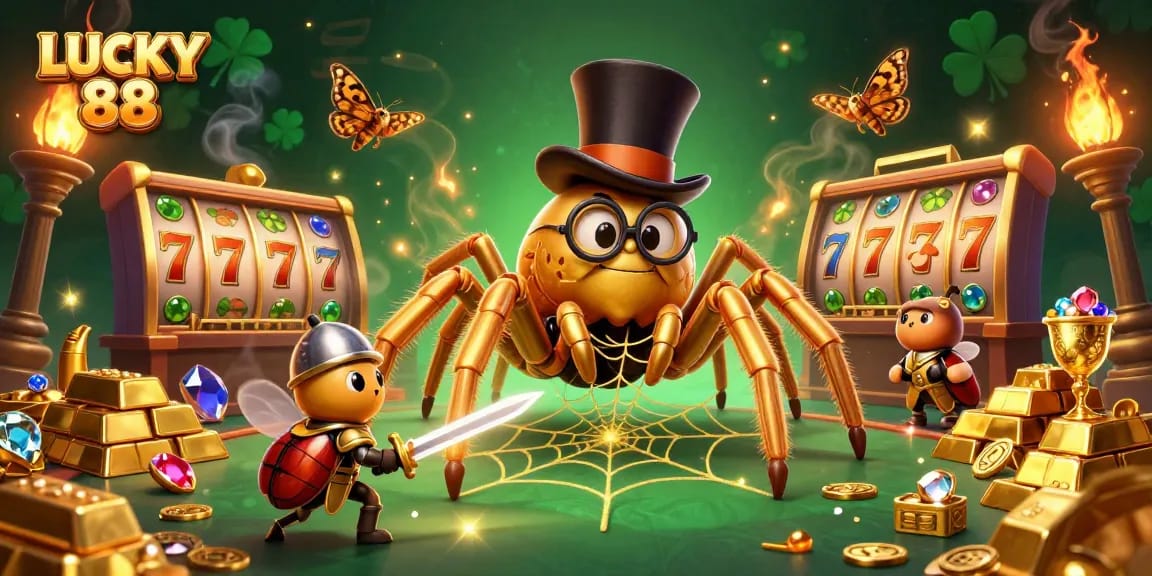 Experience thrilling spins on LUCKY 88 with vibrant characters and riches galore.