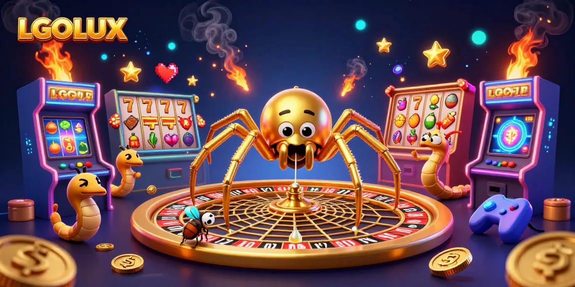 Experience thrilling wins with LGOLUX's vibrant slot games, showcasing exciting spins and golden rewards.